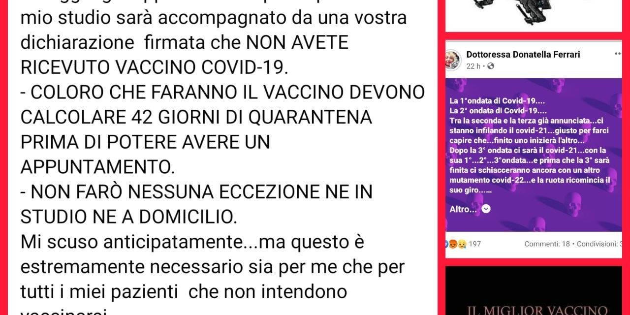 Dottoressa lancia una sberla in faccia ai Covidioti che si vaccineranno
