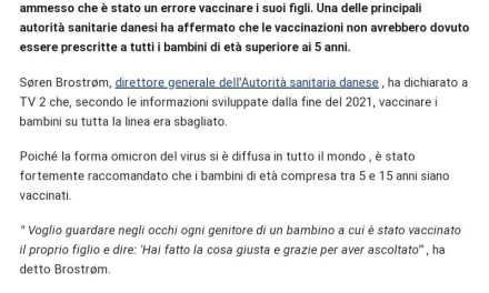 La Danimarca offre vaccini contro COVID-19 di Pfizer e Moderna